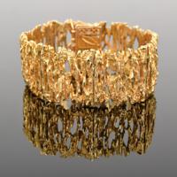 18K Gold Estate Bracelet - Sold for $2,944 on 12-01-2022 (Lot 30).jpg